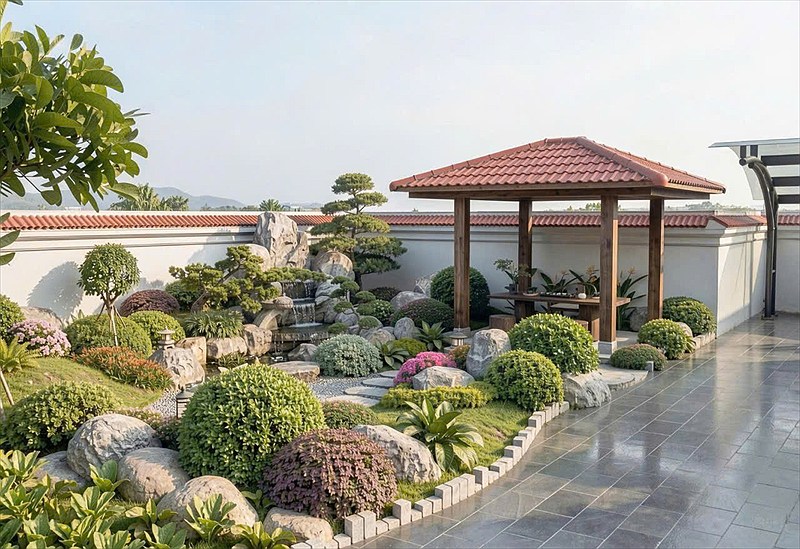 Sân vườn chòi nghỉ